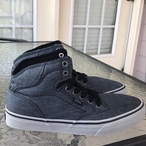 Vans Gray Denim Hi Top